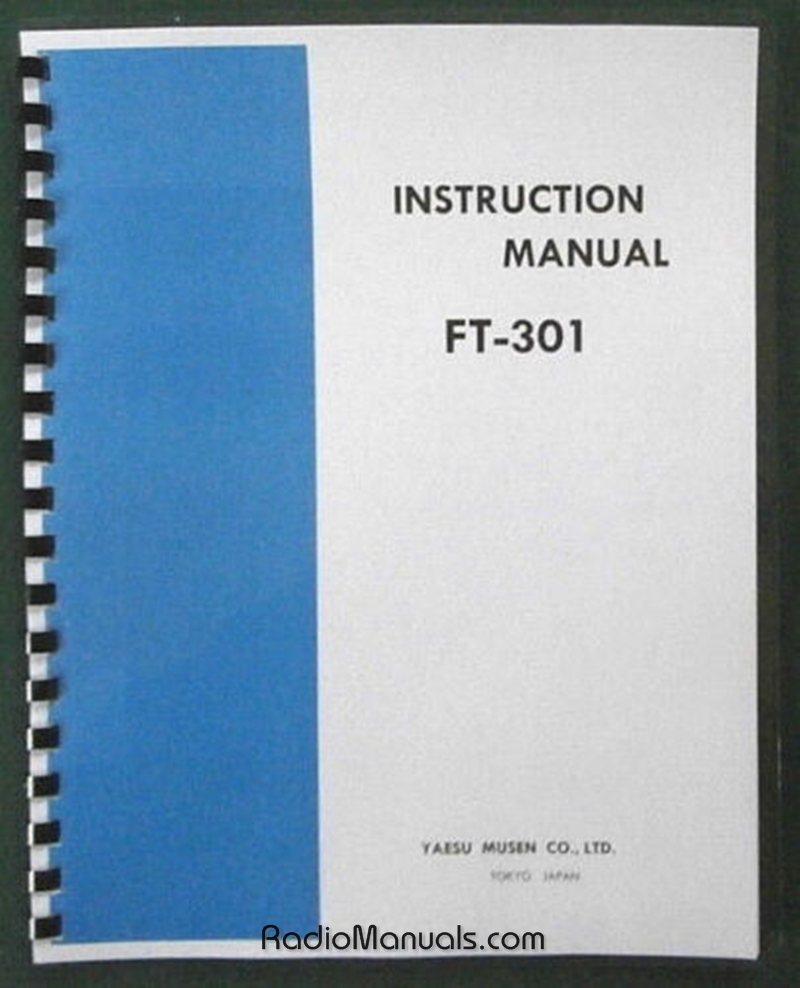 Yaesu FT-301 Instruction Manual - Click Image to Close